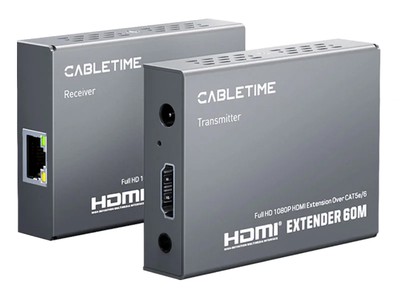 CABLETIME HDMI video extender CT-HEHD-FG60 μέσω καλωδίου RJ45