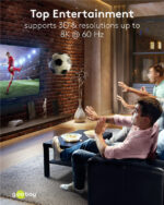 GOOBAY HDMI switch 77791, 2 σε 1, 8K/60Hz, γκρι - Image 6