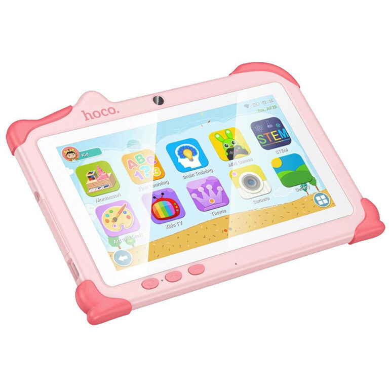Hoco HI16 Kids Tablet 7" Wifi 2GB/32GB HD LCD Screen Dual Camera MicroSD με Γονικό Έλεγχο Ροζ
