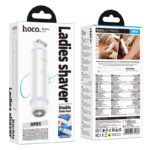 Hoco HP81 Επαναφορτιζόμενο Ladies Shaver 2 σε 1 6000rpm 400mAh IPX6 Κατάλληλο για Χρήση σε όλο το Σώμα Λευκό - Image 2