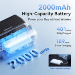 NIIMBOT smart θερμικός εκτυπωτής ετικετών B4, 203dpi, Bluetooth, μπλε - Image 5