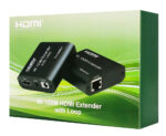 POWERTECH HDMI video extender CAB-H195 μέσω καλωδίου RJ45, 4K/30Hz, με loop, έως 120m - Image 6