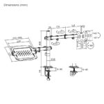 POWERTECH βάση γραφείου οθόνης & laptop PT-1569, 17-32", έως 10kg - Image 6