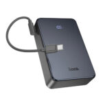 Power Bank Hoco J170A Starlight 20000mAh 1xUSB-A 22.5W 2xUSB-C PD20W Digital LED Ένδειξη Μπαταρίας και Braided Καλώδιο USB-C σε UB-C Μαύρο - Image 3