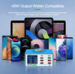 RELIFE σταθμός φόρτισης RL-309AW, 6x USB/2x USB-C/wireless, 100W, λευκός - Image 5