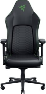 Razer Iskur V2 NewGen Black - Lumbar Support - Leather with CoolTouch - Steel Frame - 136 kg - Image 2