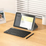 Tablet Hoco. A15 10.1" 4G 6GB/128GB Super Thin MicroSD Android 14 4000mAh με Πληκτρολόγιο Θήκη και Στυλό Ασημί - Image 3