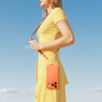 Universal Λουράκι Λαιμού Hoco GH11 για Θήκη Κινητού με Πυκνή Πλέξη και Μεταλλικες Λεπτομέρειες Πορτοκαλί - Image 3