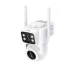 Wi-Fi Κάμερα Ασφαλείας Hoco D9 Outdoor PTZ Full HD Dual Camera με IR-CUT για Καταγραφή με ή Χωρίς Φωτισμό TF Κάρτα εως 128Gb