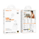 Wireless Hands Free Hoco EW205 Peaceful TWS Hi-Fi Audio Deep Bass v6.0 200mAh 4  Ώρες Ομιλίας και Θήκη Φόρτισης Λευκά - Image 2