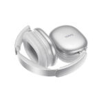 Wireless Hands Free Hoco W73 Graceful HiFi Audio v6.0 400mAh 45 Ώρες Ομιλίας AUX USB-C Ασημί - Image 3