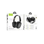 Wireless Hands Free Hoco W73 Graceful HiFi Audio v6.0 400mAh 45 Ώρες Ομιλίας AUX USB-C Μαύρα - Image 2