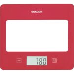 Ζυγαριά Κουζίνας 5kg UltraSlim Glass Sencor SKS 5034RD Κόκκινη - Image 2