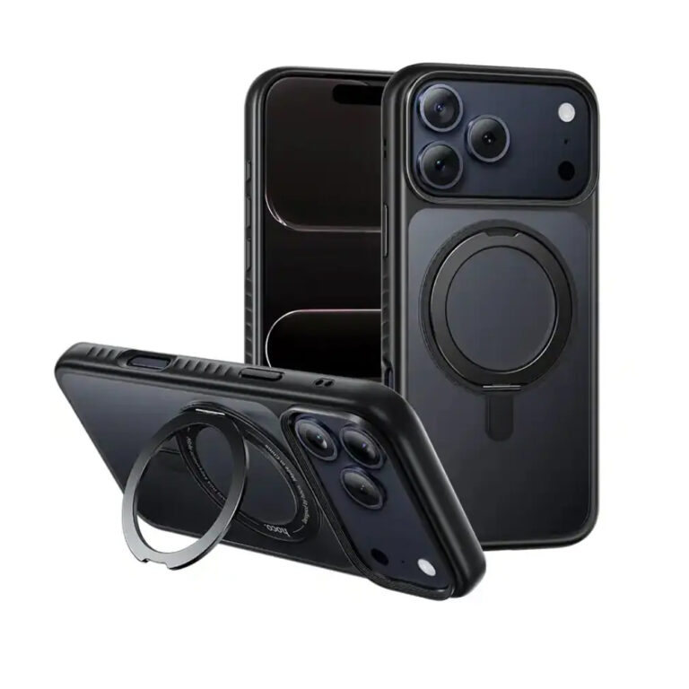 Θήκη Hoco Premium Rotating Magsafe για Apple iPhone 17 Pro Max με Ενσωματωμένο Stand Μαύρη