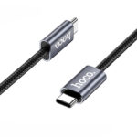 Καλώδιο Hoco DU48 Times USB-C σε USB-C 240W 5A High Power Fast Charging Braided Μαύρο 1.8m - Image 3
