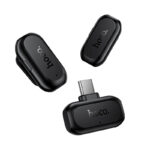 Σετ 2 Μικρόφωνα Πέτου Lavalier Ασύρματα Hoco L26 USB-C με AI Smart Μείωση Θορύβου 400mAh 6hrs Χρήσης Μαύρα - Image 4
