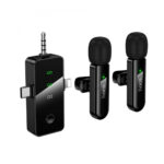 Σετ Μικρόφωνα Πέτου Ασύρματα Hoco L20C Fair Lavalier USB-C AUX Lightning 2.4Ghz Εμβέλεια 15m Digital Noise Cancellation ENC εως και 7 Ώρες Λειτουργίας