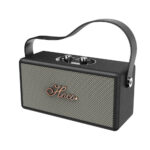 Φορητό Ηχείο Hoco DS61 Rhyme Retro Leather 14W BT V5.3 SD CARD AUX USB 2400mAh Black
