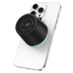 Φορητό Ηχείο Wireless Hoco HC49 Shine Mini Μαγνητικό TWS Hi-Fi Audio v6.0 700mAh 8W εως 4 Ώρες Αναπαραγωγής και Πολύχρωμο Φωτισμό Μαύρο - Image 3