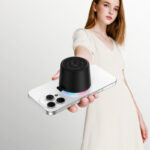 Φορητό Ηχείο Wireless Hoco HC49 Shine Mini Μαγνητικό TWS Hi-Fi Audio v6.0 700mAh 8W εως 4 Ώρες Αναπαραγωγής και Πολύχρωμο Φωτισμό Μαύρο - Image 4