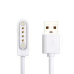 Φορτιστής 4 pin για Hoco Y101 Smartwatch Απόσταση Μαγνητών: 18mm Απόσταση Pin: 8mm Λευκός