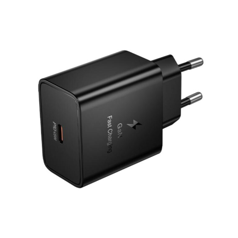 Φορτιστής Ταξιδίου Hoco N77 Star GaN 45W Fast Charge με 1xUSB-C Μαύρος
