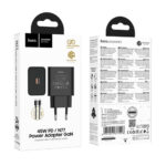 Φορτιστής Ταξιδίου Hoco N77 Star GaN 45W Fast Charge με 1xUSB-C με Καλώδιο USB-C σε USB-C 60W Μαύρος - Image 2