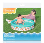 BESTWAY παιδική φουσκωτή πισίνα 51008, 101lt, Φ102x25cm, λευκή/βεραμάν - Image 6