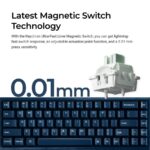 Keychron Q16 HE (Q16HW-J1) QMK Ceramic Custom Hall Effect  Keyboard RGB Lime Switch 65% US Blue - Image 2
