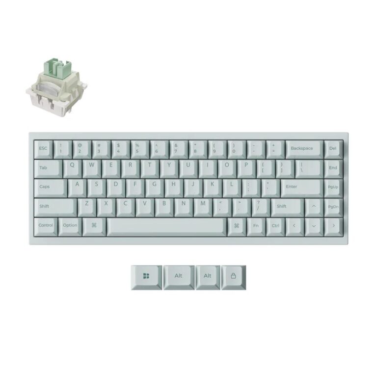 Keychron Q16 HE (Q16HW-L1) QMK Ceramic Custom Hall Effect  Keyboard RGB Lime Switch 65% US Green
