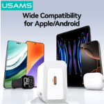 USAMS φορτιστής τοίχου CC329, USB-C, 30W, λευκός - Image 5