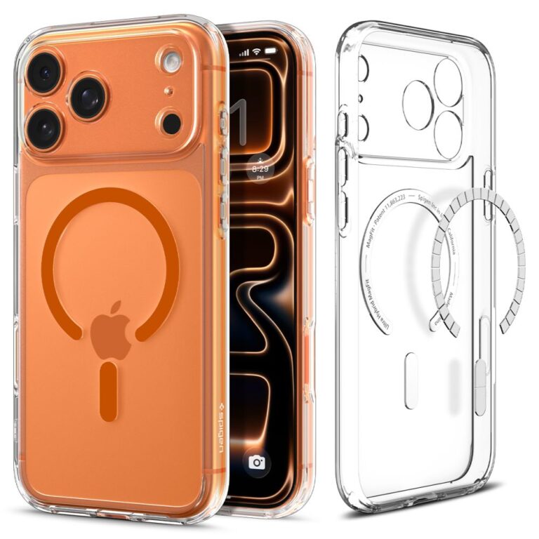 Θήκη Spigen Ultra Hybrid Magsafe για iPhone Apple 17 Pro  Διάφανο-Πορτοκαλί