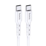 Καλώδιο Hoco. DU01 Novel USB-C σε USB-C Fast Charging 60W 3A Λευκό 1m
