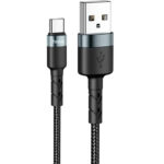 Καλώδιο Hoco. SU99 USB σε USB-C Fast Charging 3A Braided Μαύρο 1m