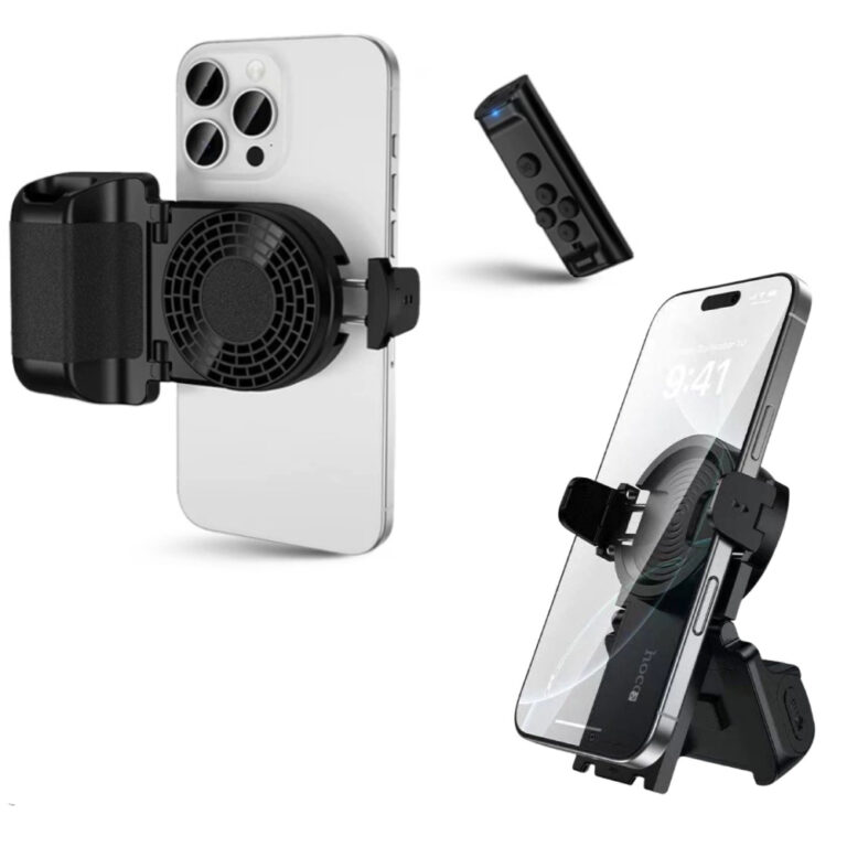 Λαβή/Βάση Στήριξης Hoco K33 με Bluetooth Χειριστήριο Περιστροφή 360° για Καταγραφή Βίντεο και Φωτογραφιών 4.5" – 7" 55–90mm