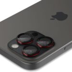 Προστασία Κάμερας Spigen Optik Pro L-Series Ez Fit για Apple iPhone 16 Pro 16 Pro Max 17 Pro 17 Pro Max Μαύρο-Κόκκινο 2τμχ - Image 3