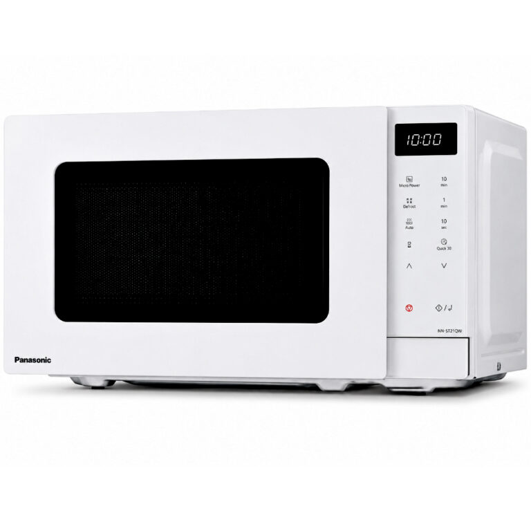 Φούρνος Μικροκυμάτων Panasonic NN-ST21QWEPG 800W με 11 Προγράμματα για Απόψυξη και Ζέσταμα Κούμπια Αφής Χωρητικότητα 20lt Λευκός