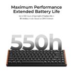 Keychron K3 Ultra (K3U-H3) QMK 8K Wireless Mechanical Keyboard Brown Switch Low Profile Wood Fr. 75% - Image 4