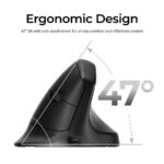 Keychron M5 (M5-A29) Wireless Ergonomic Vertical Mouse 1K Polling Rate Black - Image 4