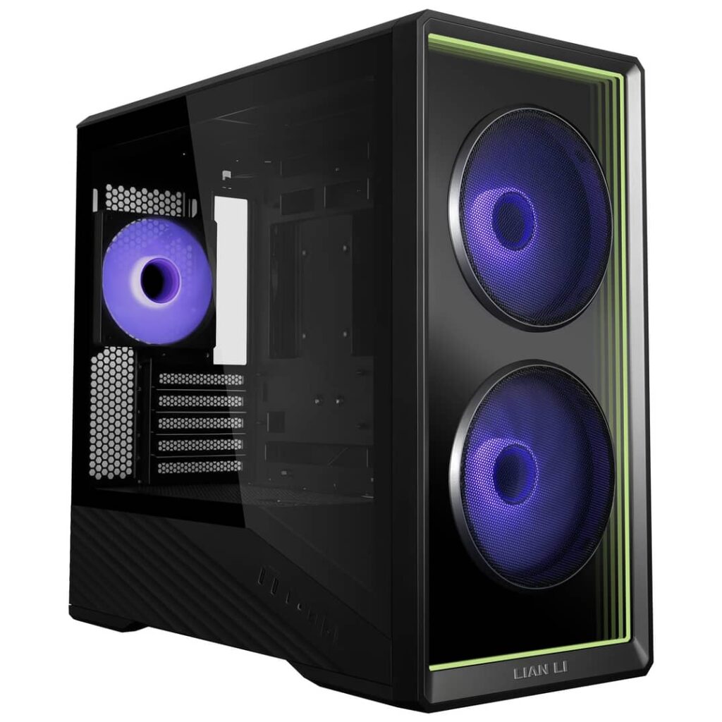 Lian Li Vector V150 Black - w/ 3 x ARGB Fans + Hub - Infinity Mirror - Micro-ATX