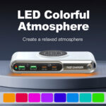POWERTECH σταθμός φόρτισης PT-1624, 2x USB/2x USB-C/wireless, 72W, λευκός - Image 4