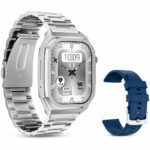 Smartwatch Maxcom FW65 Iron S 1.95” Amoled IP68 400mAh με Έξτρα Λουράκι Ασημί