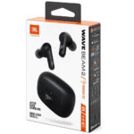 Wireless Hands Free JBL Wave Beam 2 Buds με Pure Bass ANC έως 40 Ώρες Λειτουργίας IP54 και Θήκη Φόρτισης Μαύρα - Image 2