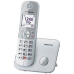Ασύρματο Ψηφιακό Τηλέφωνο Panasonic KX-TG6851 EU  με Μεγάλη Οθόνη και Ανοιχτή Ακρόαση Ασημί