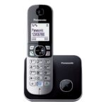 Ασύρματο Ψηφιακό Τηλέφωνο Panasonic KX-TG6851 EU  με Μεγάλη Οθόνη και Ανοιχτή Ακρόαση Μαύρο-Ασημί - Image 2