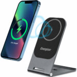 Ασύρματος Επιτραπέζιος Φορτιστής Energizer WCP102 15W Ultra-Thin Fast Charge USB-C Συμβατός με Μαγνητικές Θήκες και MagSafe Γκρι