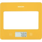 Ζυγαριά Κουζίνας 5kg UltraSlim Glass Sencor SKS 5036YL Κίτρινο - Image 2