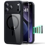 Θήκη Esr Classic Hybrid Magsafe με Tempered glass για iPhone Apple 17 Pro  Διάφανο-Μαύρο
