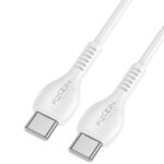 Καλώδιο Σύνδεσης και Φόρτισης A45 Power USB-C σε USB-C Fast Charging 60W+Apple PD27 Λευκό 2m