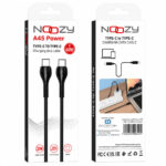 Καλώδιο Σύνδεσης και Φόρτισης A45 Power USB-C σε USB-C Fast Charging 60W+Apple PD27 Μαύρο 2m - Image 2